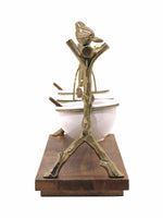 Metalsmith Three-Tier Hanging Iron Appetizer Server with Wood Base
