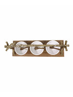 Metalsmith Three-Tier Hanging Iron Appetizer Server with Wood Base