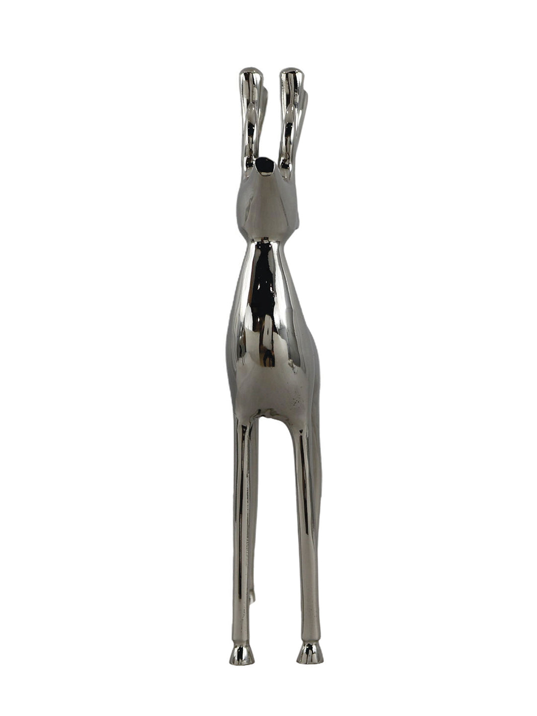 Metal Decorative Accent Reindeer, Small - Silver