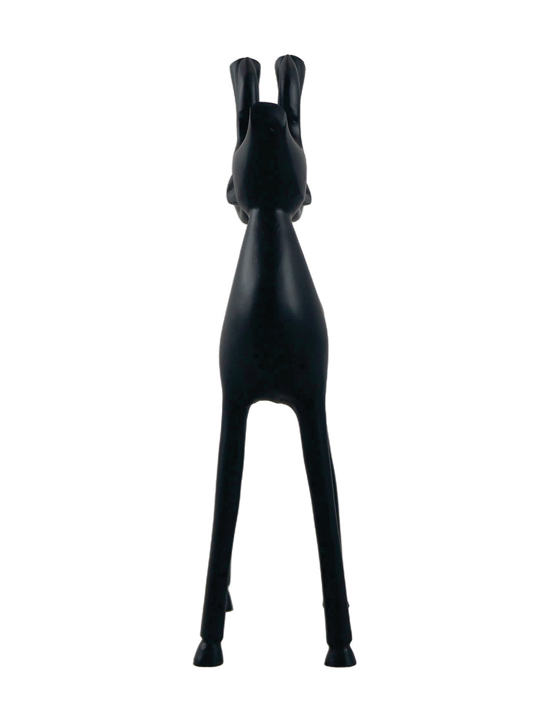 Metal Decorative Accent Reindeer, Small - Black