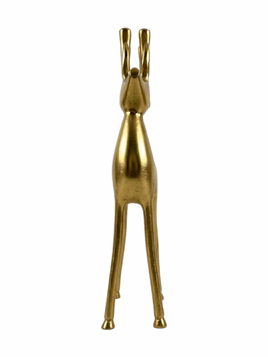 Metal Decorative Accent Reindeer, Large - Gold