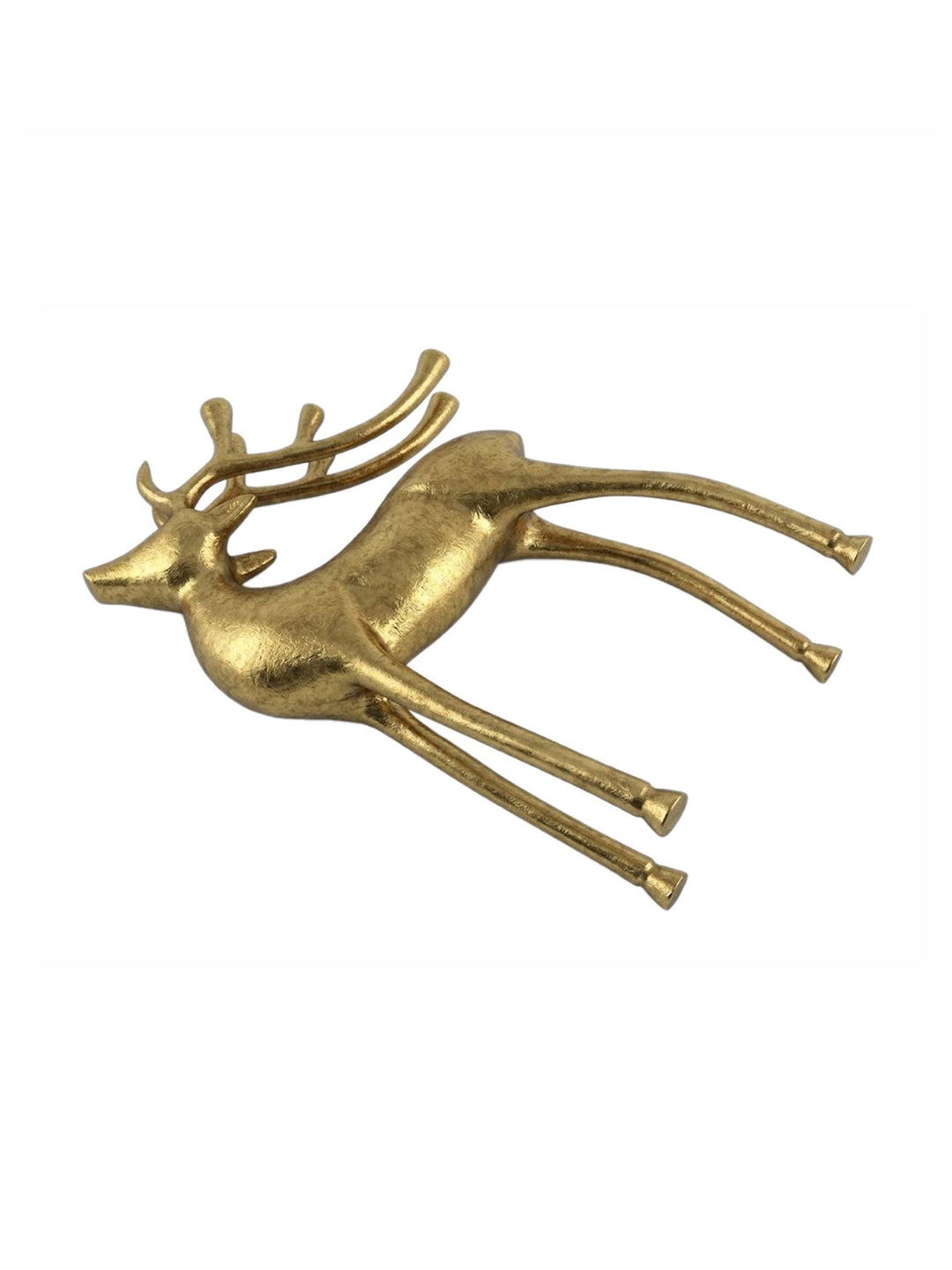 Metal Decorative Accent Reindeer, Small - Gold