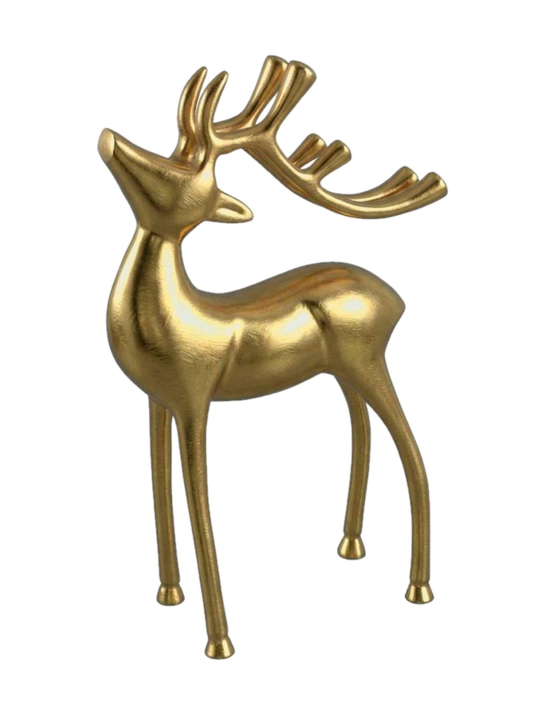 Metal Decorative Accent Reindeer, Small - Gold