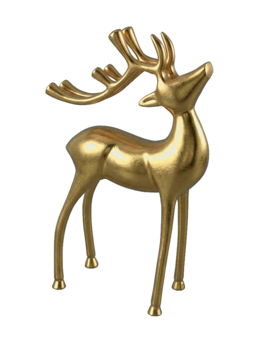 Metal Decorative Accent Reindeer, Small - Gold