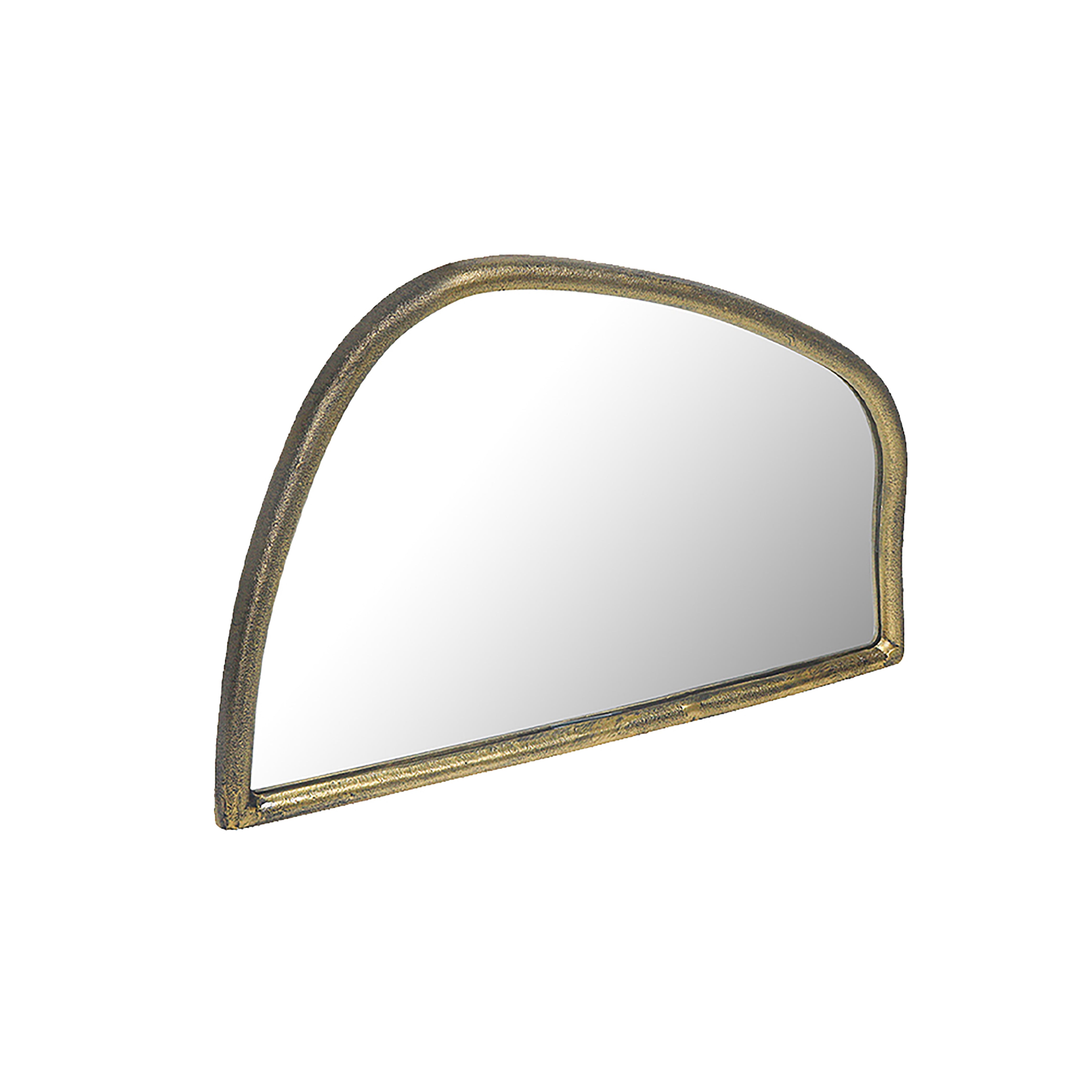 Metal Organic Shape Wall Hanging Mirror Gold