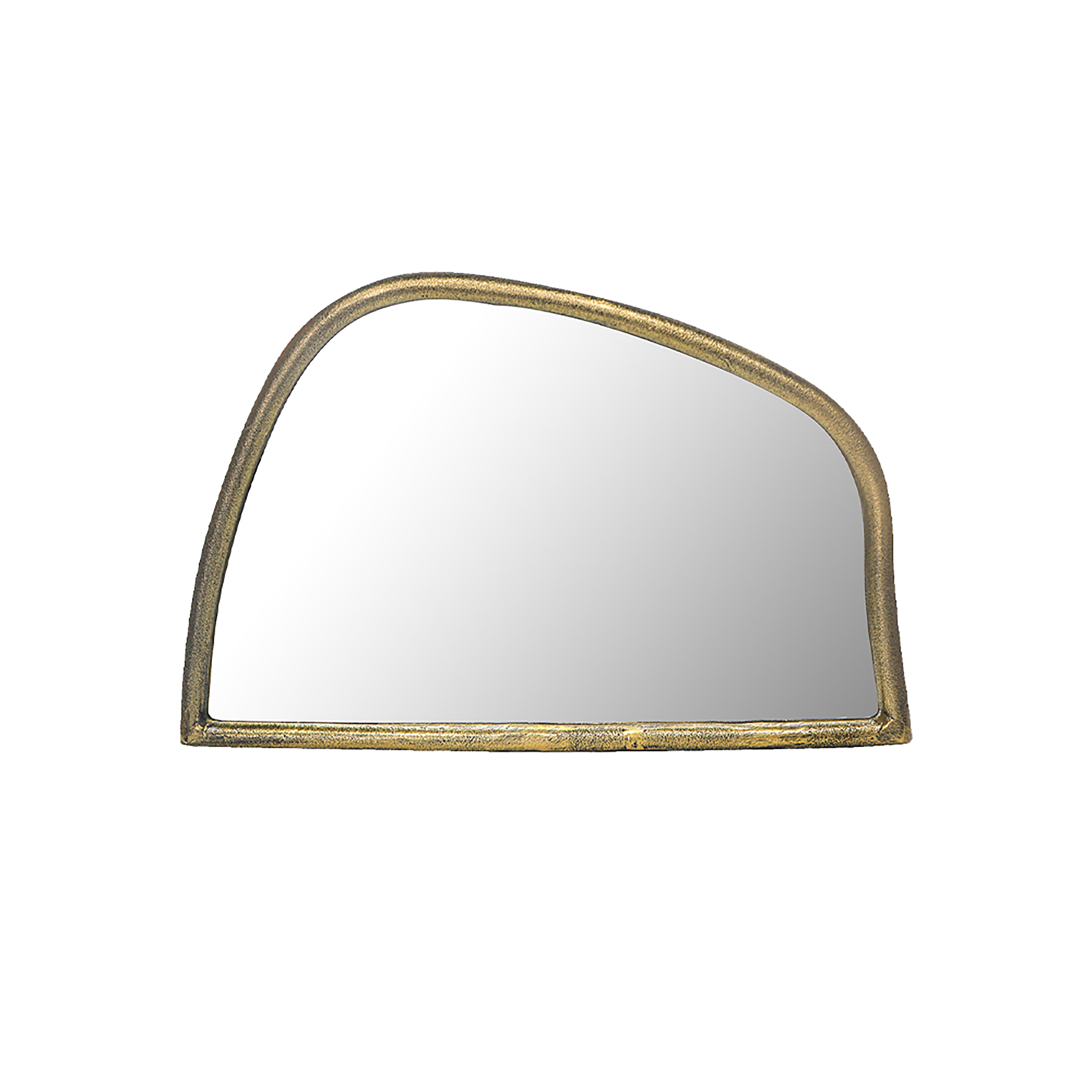 Metal Organic Shape Wall Hanging Mirror Gold