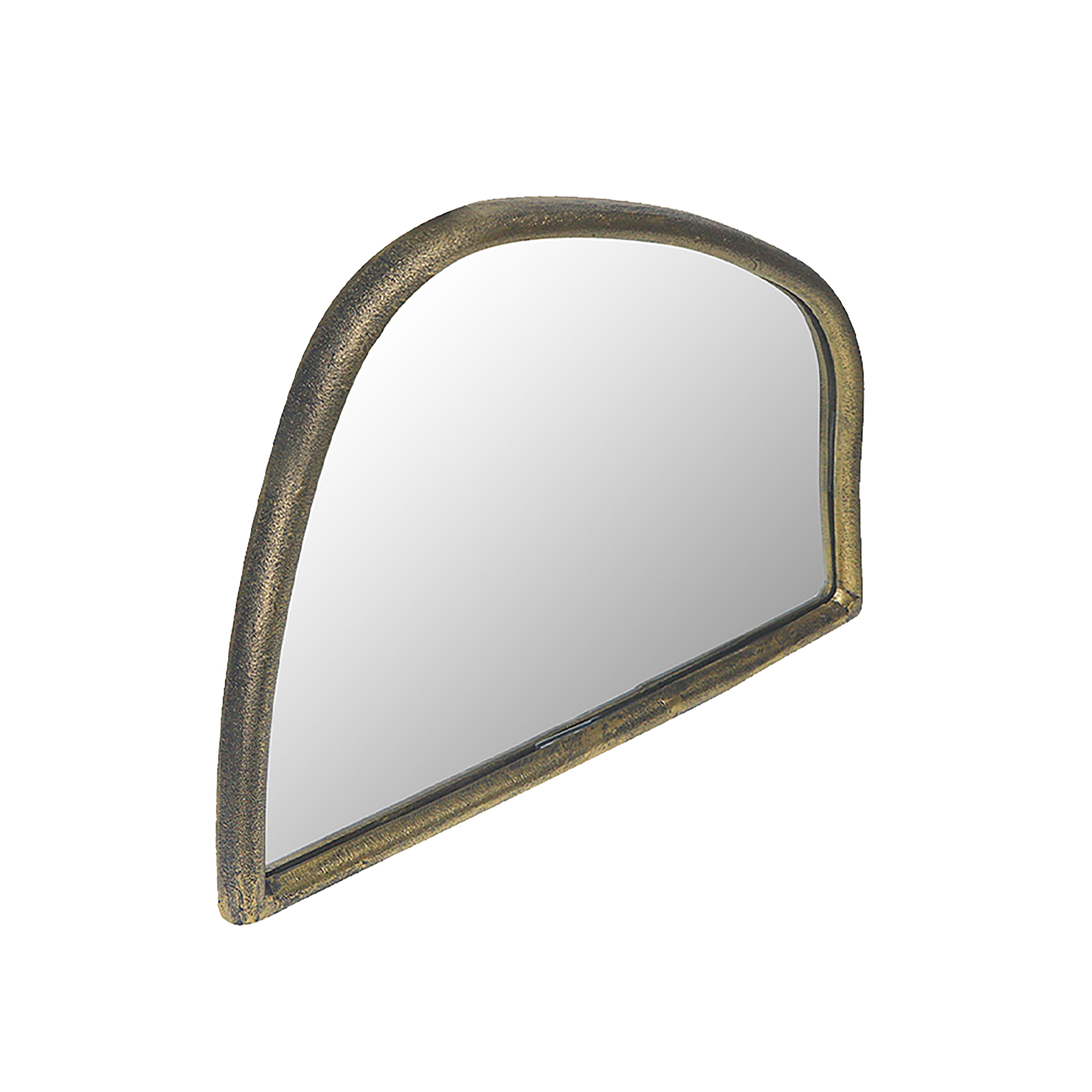 Metal Organic Shape Wall Hanging Mirror Gold