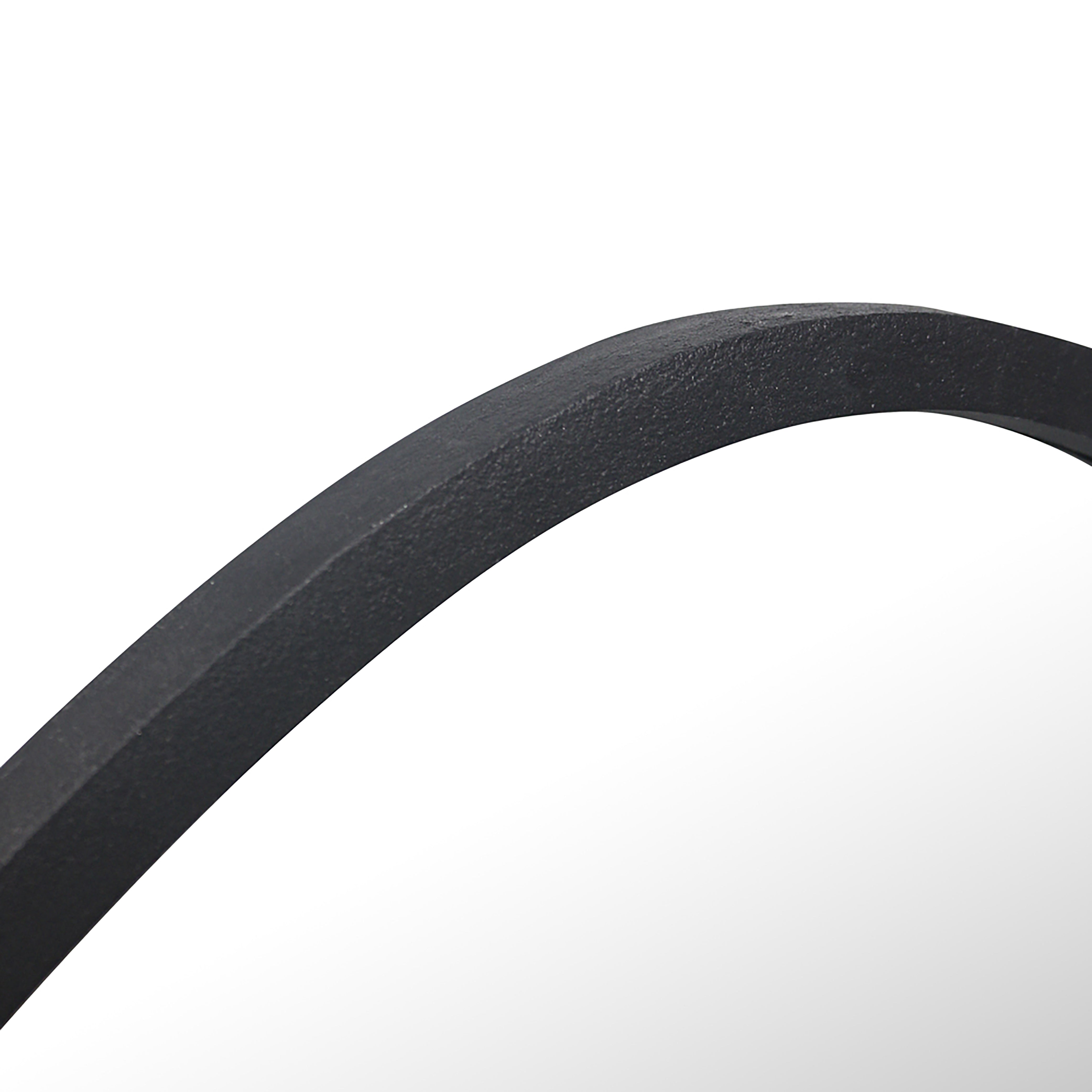 Metal Organic shape Wall Hanging Mirror, Black