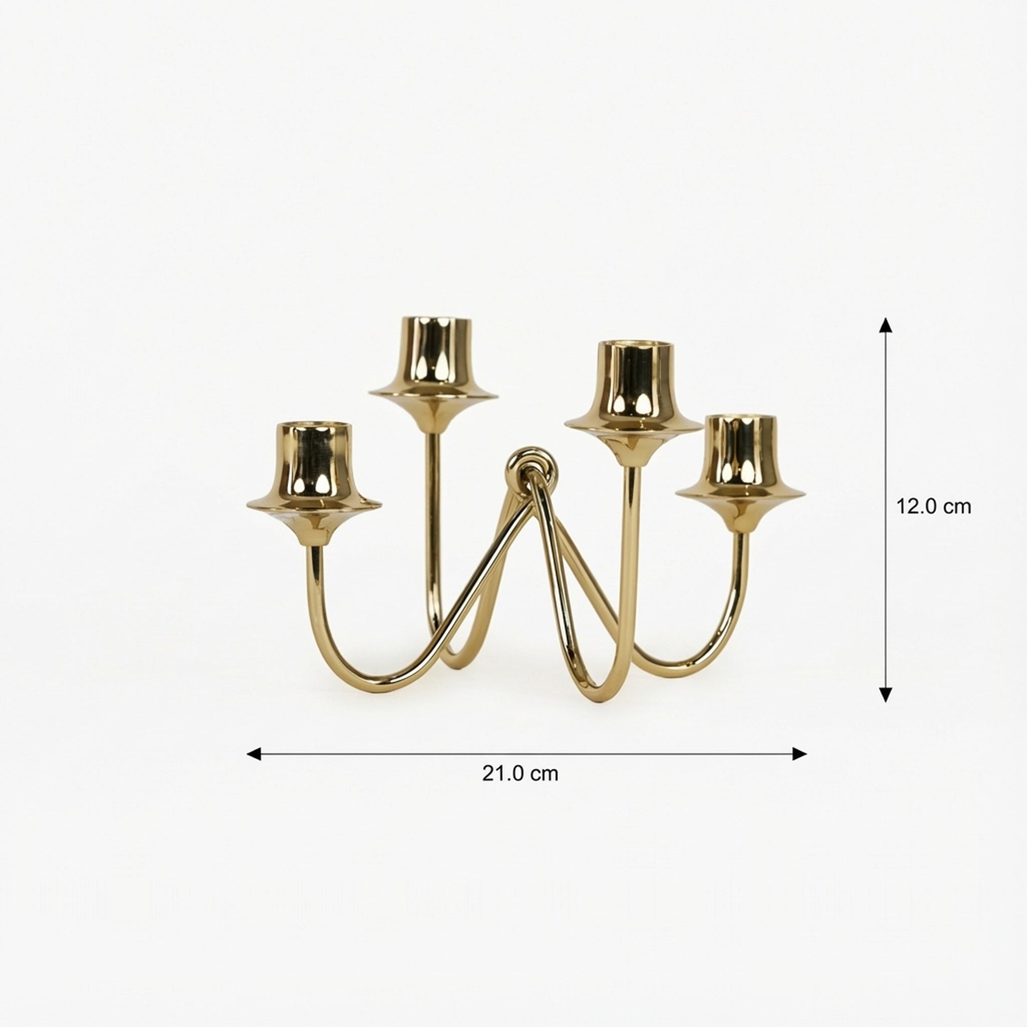 Candle Holder, Steel Tealight Holder, Holds 4 Candles