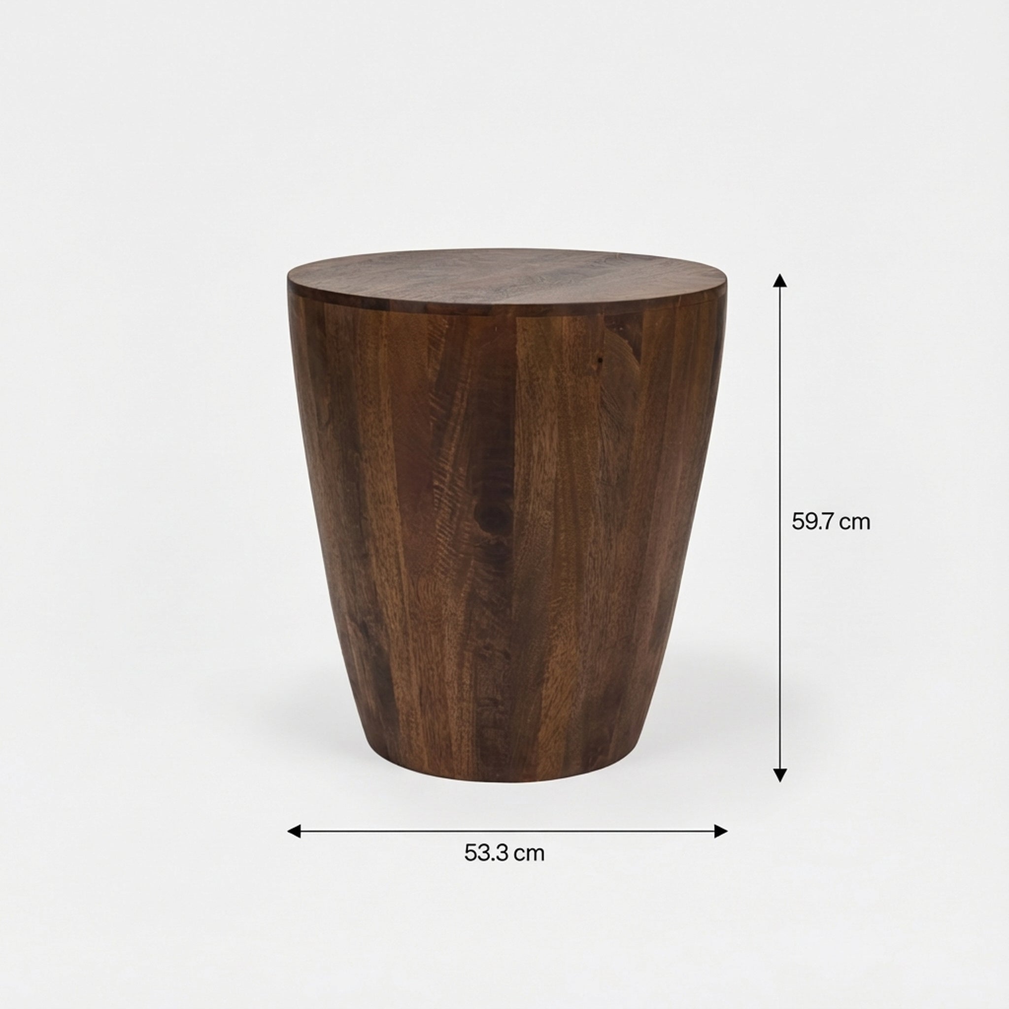 Solid Wood Side Table - Natural