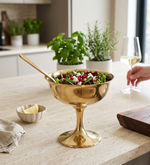 Zerin Metal Serving Bowl - Gold