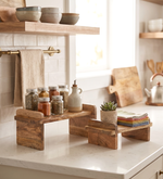 Wooden Storage Rack, Set Of 2 - Natural