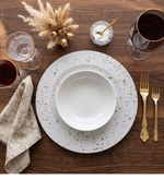 Metal Serving Platter, Pack Of 4 - White