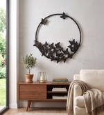 Metal Wall Hanging Decorative Accent - Black