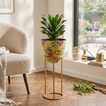 Cairo Metal Planter - Yellow