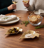 Azure Metal Serveware, Set Of 2 - Gold