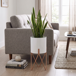 Verona Metal Planter, Small - White