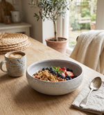 Elora Metal Serving Bowl - White