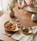 Leaf Decorative Serveware, Set Of 2 - Gold