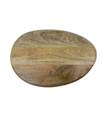 Metalsmith Elevated Oval Mango Wood Serving Platter for Kitchen