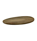 Metalsmith Elevated Oval Mango Wood Serving Platter for Kitchen