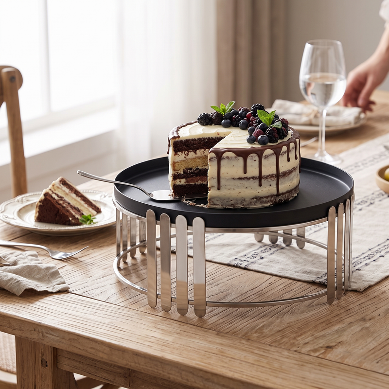 Cake Stand To Serve Cupcakes, Desserts And Nibbles For Occasions Silver