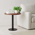Ally Metal With Wooden Top  Side Table For Indoor, Outdoor, Home And Office, Gold