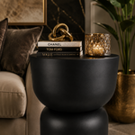 Rachell Metal Side Table - Black