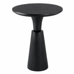Noiré Sculpt Pedestal Side Table