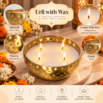 Aurelia Hammered Gold Wax Urli