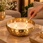 Aurelia Hammered Gold Wax Urli