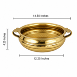 Aurelia Hammered Gold Metal Urli Bowl