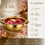 Aurelia Hammered Gold Metal Urli Bowl