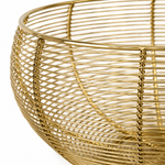 Gold Weave Wire Steel Basket