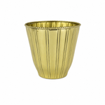 Fluted elegance Gold Vase