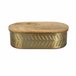 Antique Aura Oval Trinket Box