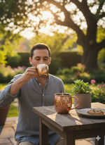 Metalsmith Handcrafted Hammered Copper Mug - Authentic Hand-Hammered Copper Drinking Mug Pure Copper Cocktail Mug For Moscow Mules & Iced Drinks