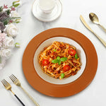 Metalsmith 13 Inch Round Decorative Serving Plate For Formal Occasions, Parties And Wedding Charger Plate  (Pack of 4)