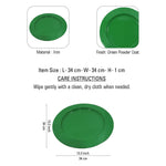 Metalsmith 13 Inch Round Decorative Serving Plate For Formal Occasions, Parties And Wedding Charger Plate  (Pack of 4)