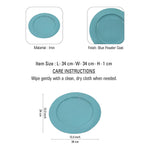 Metalsmith 13 Inch Round Decorative Serving Plate For Formal Occasions, Parties And Wedding Charger Plate  (Pack of 4)