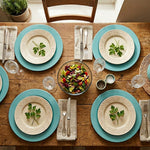 Metal Charger Plate, Set Of 4 - Blue
