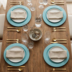 Metal Charger Plate, Set Of 4 - Blue
