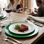 Metal Charger Plate, Set Of 4 - Green