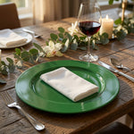 Metal Charger Plate, Set Of 4 - Green