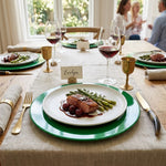 Metal Charger Plate, Set Of 4 - Green