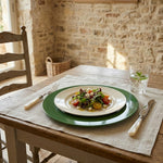 Metal Charger Plate, Set Of 4 - Green