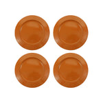 Metal Charger Plate, Set Of 4 - Orange