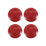 Metal Charger Plate, Set Of 4 - Red