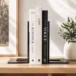 Wave Metal Bookend - Black