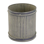 Root Metal Planter, Large - Grey